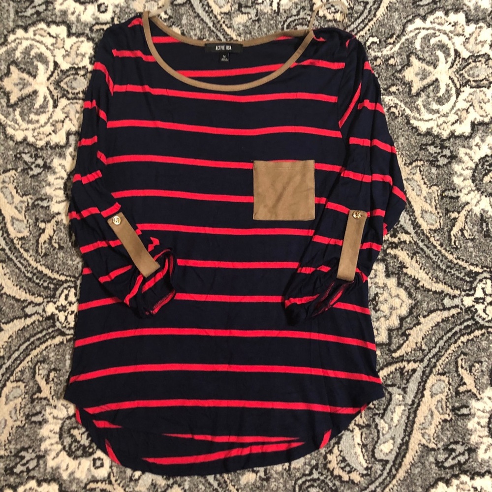 Striped long sleeve shirt